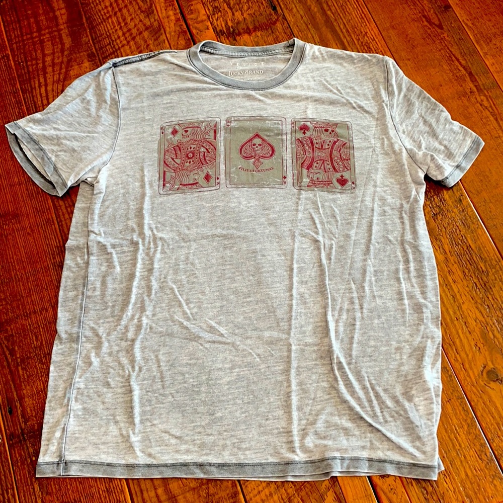 Lucky Brand Mens Graphic Tee, Sz L